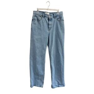 Abercrombie 90s Relaxed Jeans High Rise Light Wash Straight 30/10‎